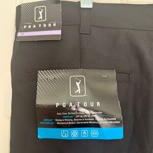 PGA Tour Men's Charcoal Flat Front Shorts